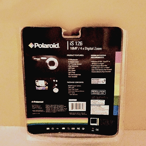 Polaroid iS 126 16MP Black Digital Camera - Picture 2 of 4